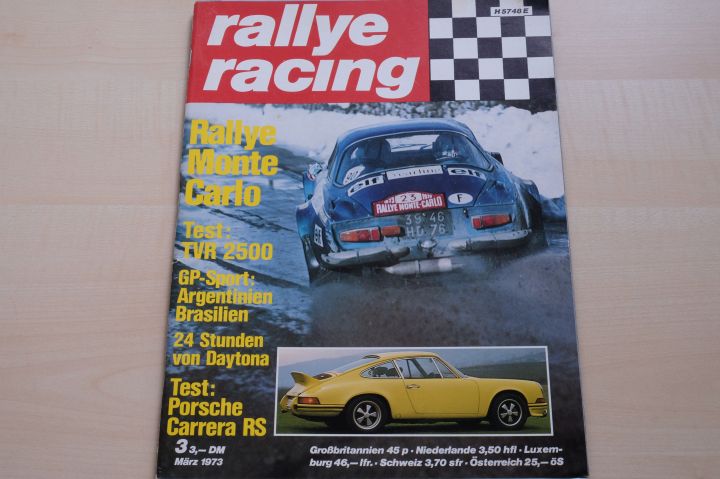 Deckblatt Rallye Racing (03/1973)